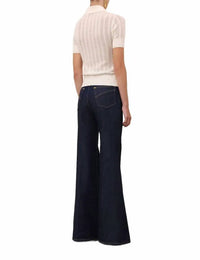 Zimmermann - Ribbed Knit Polo Top