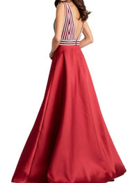 Jovani - Striped Prom Dress