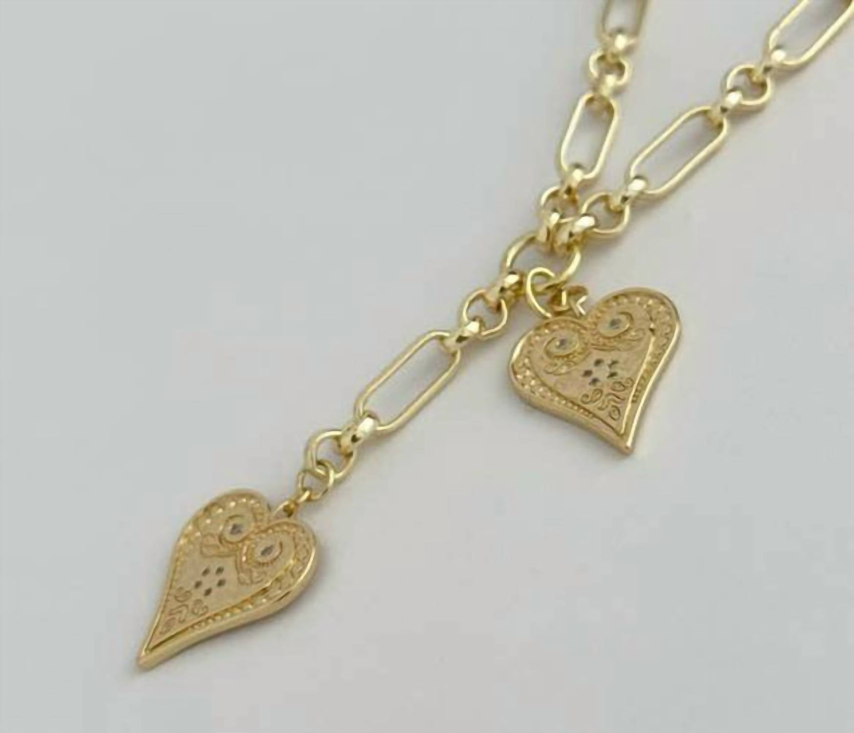 Tramps+Thieves - Women's Two Of Hearts Necklace