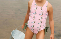 Pink Chicken - Girl's Mallard Friends Swimsuit