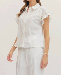 Entro - Muse Ruffled Sleeve Blouse