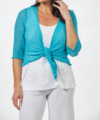 Papa Fashions - Mesh Sweater Cardigan