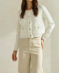 Able - Frayed Edge Cardigan Jacket