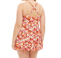 Always For Me - Plus Size Two Piece Flutter Swimdress Set