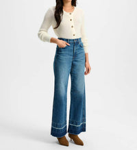 Veronica Beard - Taylor High Rise Wide Leg Jean