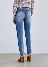 FDJ Olivia Pencil Leg Jean in medium wash - women's jeans - detail view