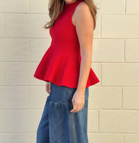 Fore - Dani Peplum Knit Top
