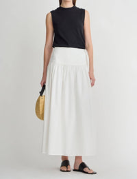 APIECE APART Angeli Maxi Skirt in cream 1 - women's skirt