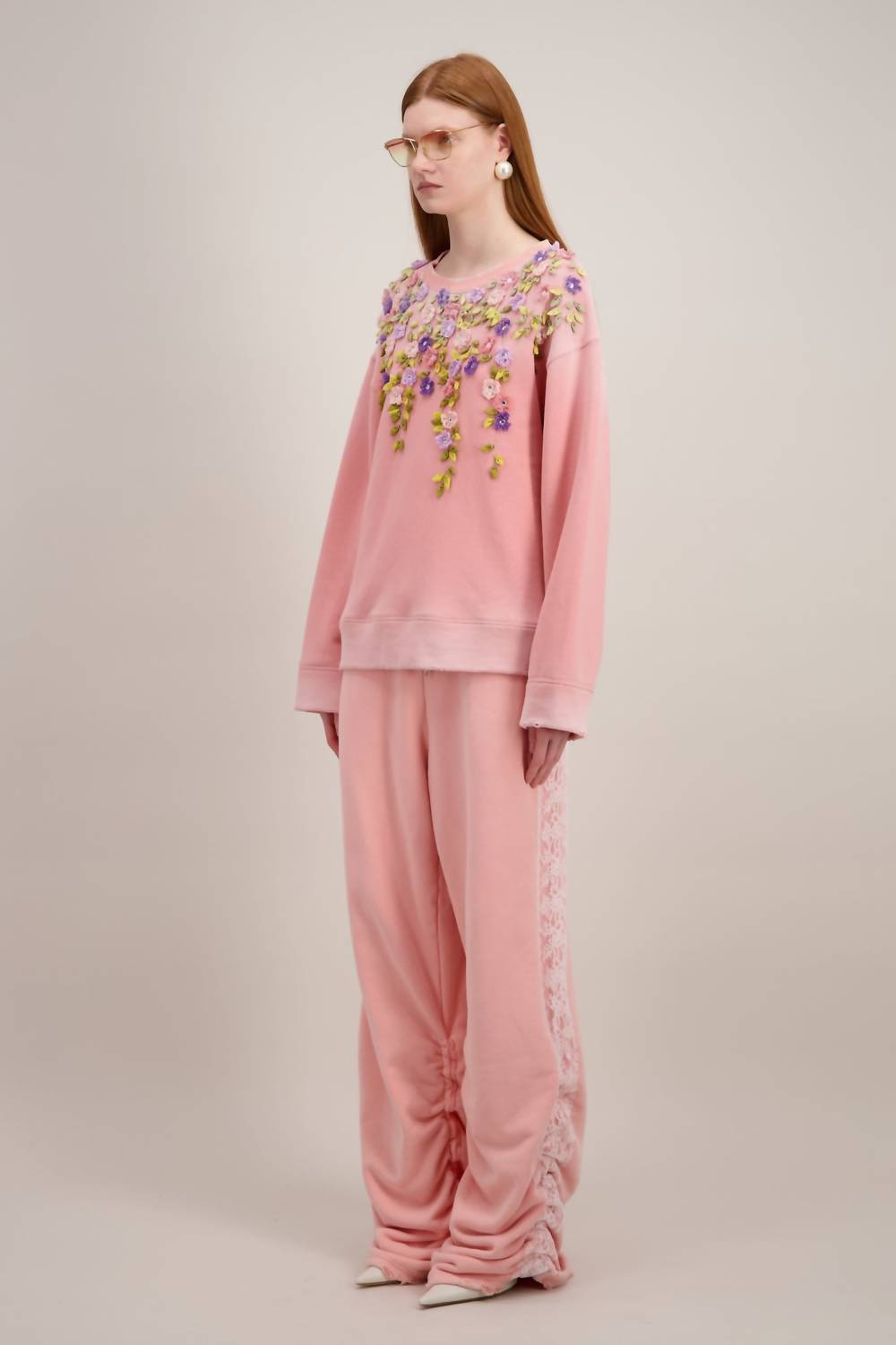 Benmoyal - Crystal Embroidered Crewneck Sweater
