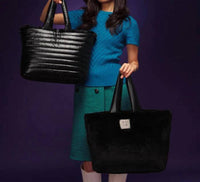 Think Royln - Women's Duplex Reversible Faux Fur Tote Bag