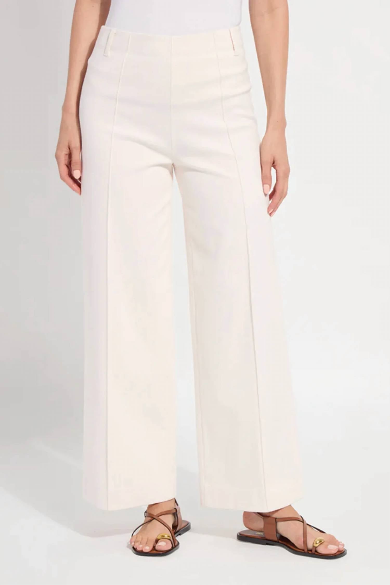 Lysse - Nova High Waist Pintuck Wide Leg Jeans
