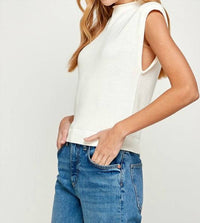 Ellison - Power Shoulder Top