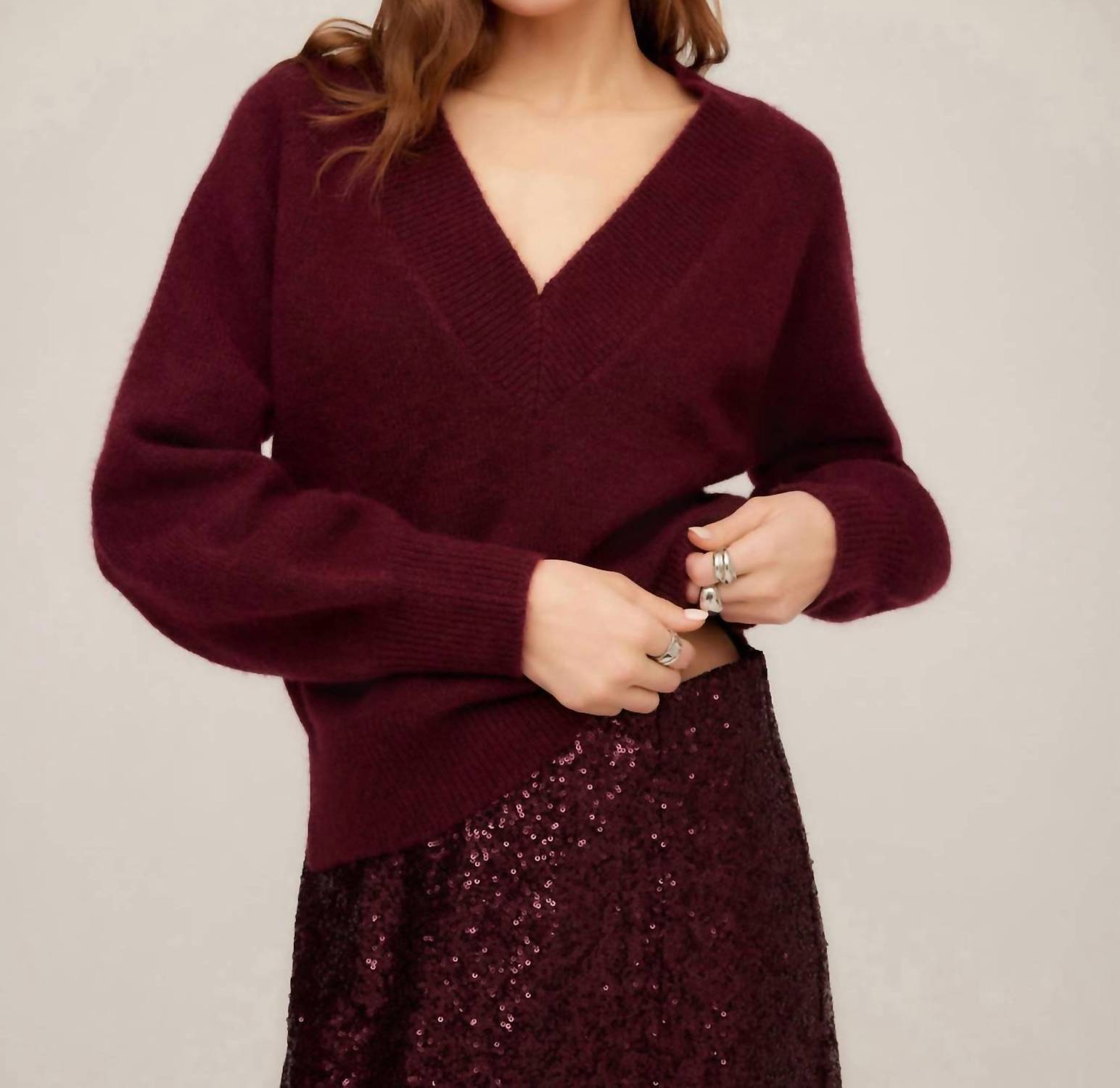Fifteen Twenty - Heather V Neck Sweater