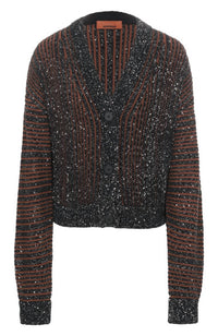 M Missoni - Ribbed Cropped Cardigan