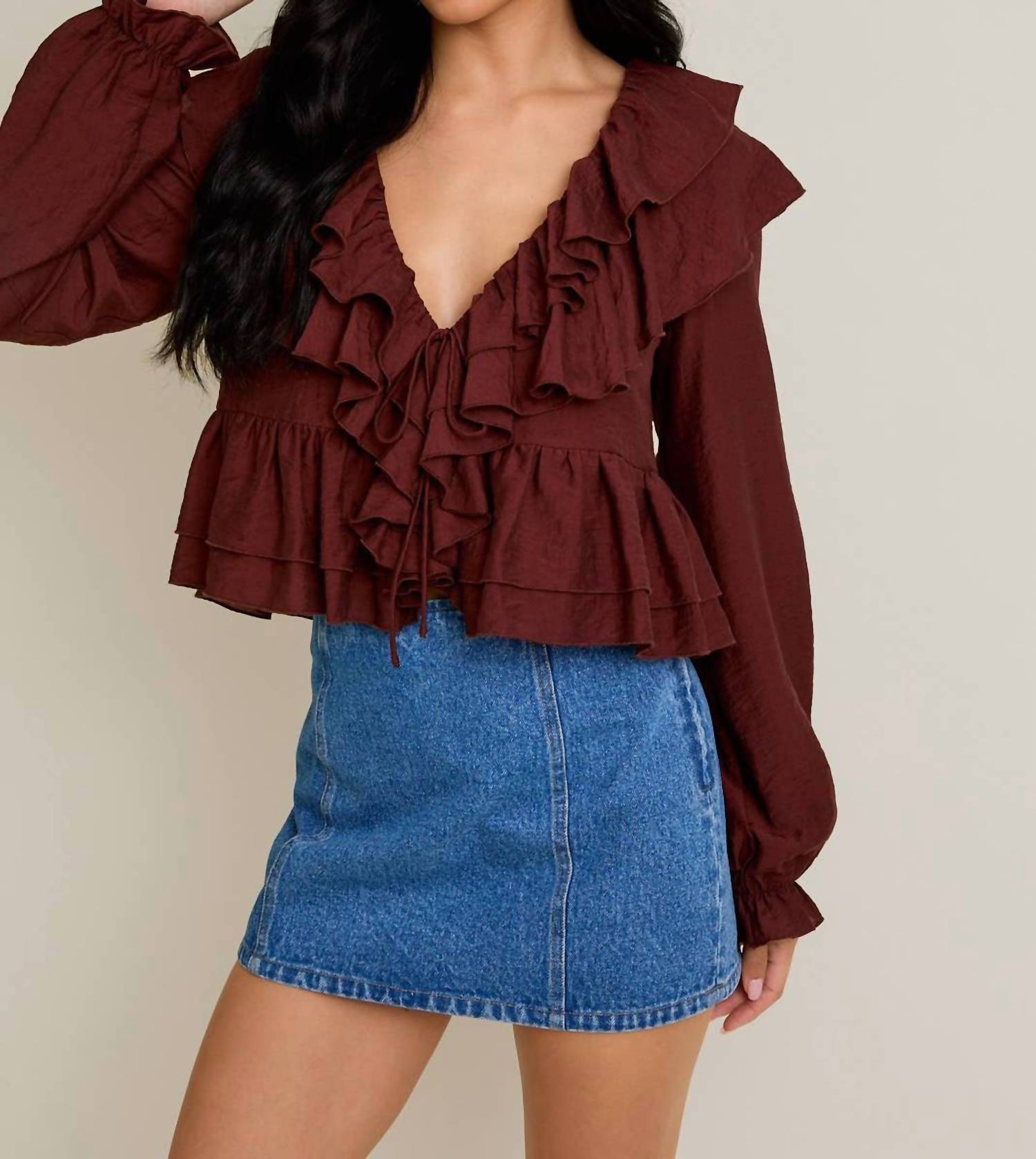 Le Lis - Jenae Ruffle Detail Blouse