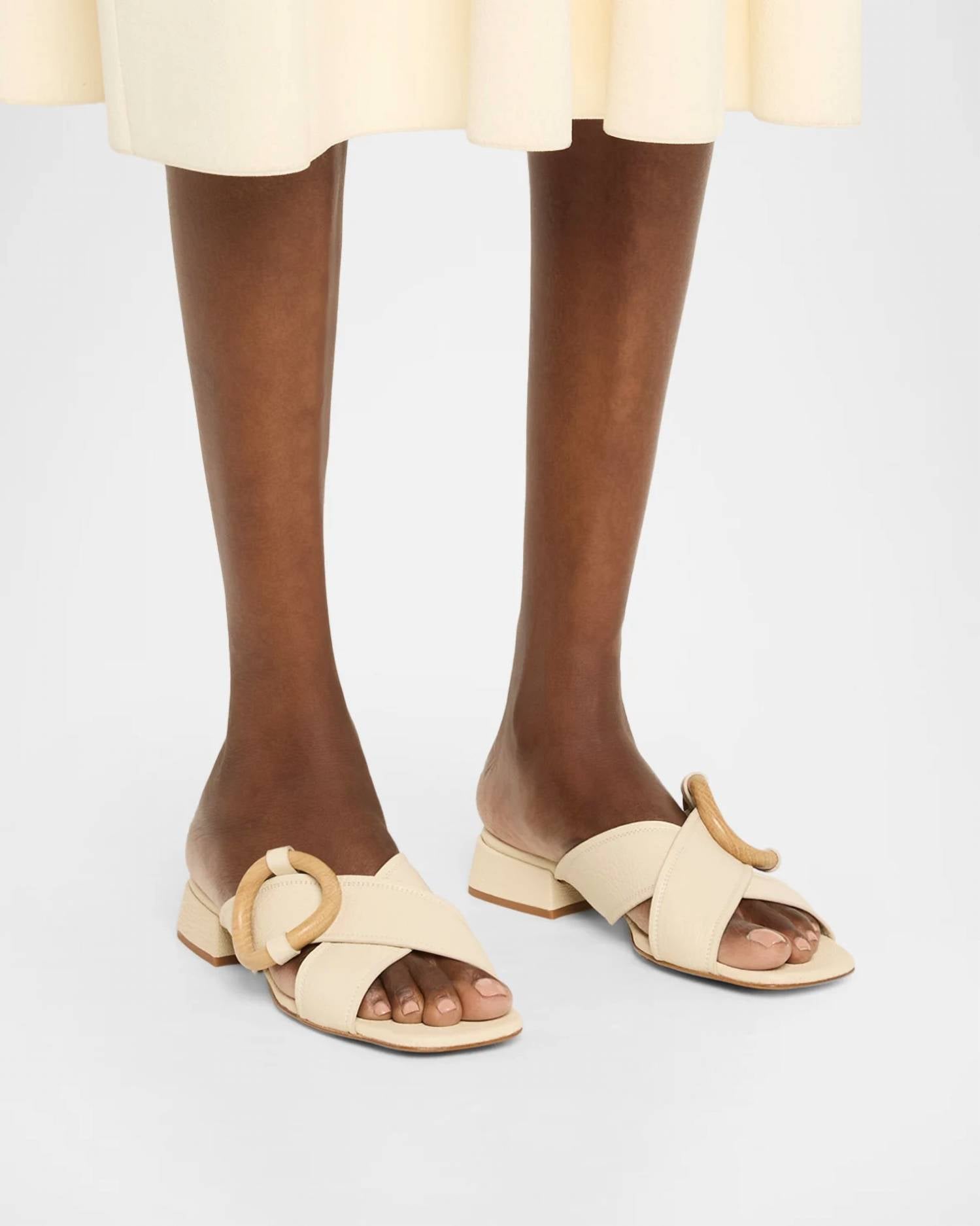 Pedro Garcia - Women's Edem Leather Slide Sandals