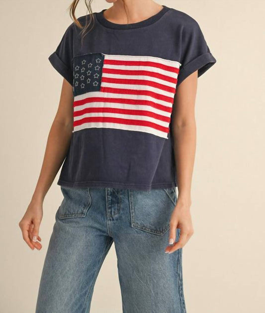 Jodifl - Ross American Flag Tee