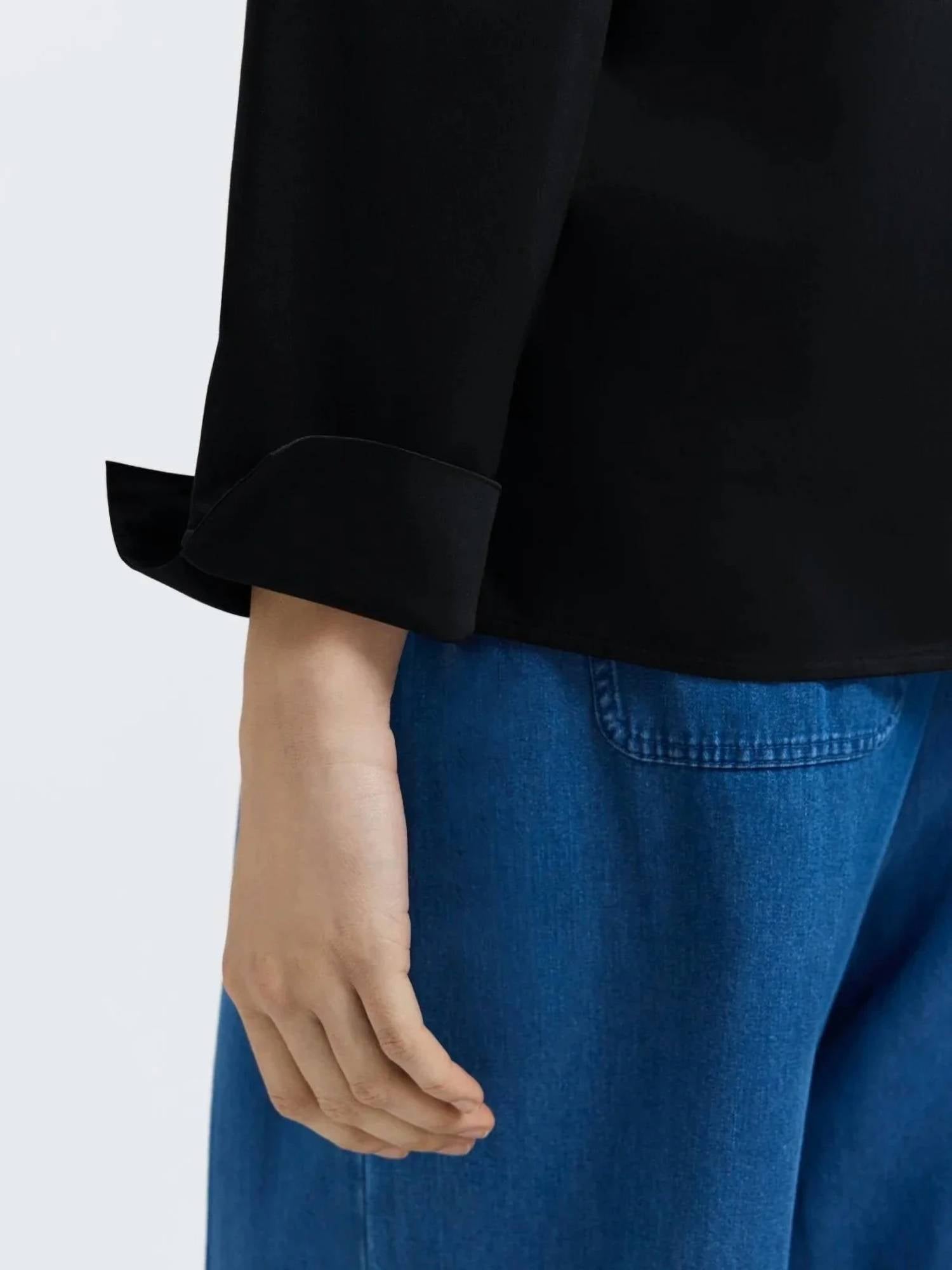 Foxcroft - Tammy Poplin Long Sleeve Popover Shirt