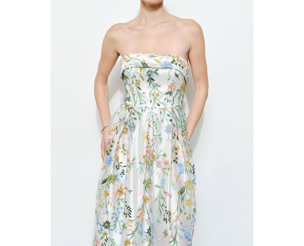 Ina Fashion - Romantic Off Shoulder Maxi Dress