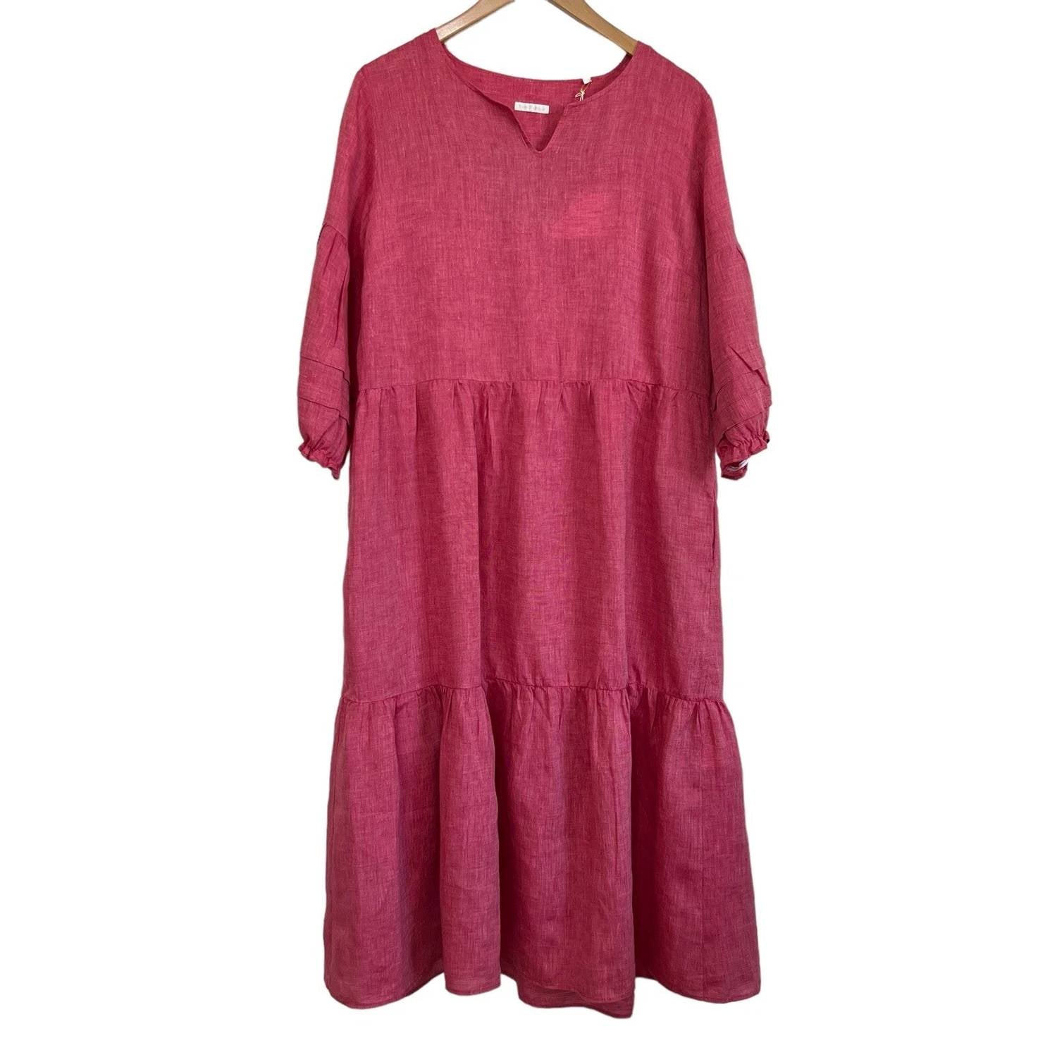 Robert Friedman - Women's Tiered Linen Dress