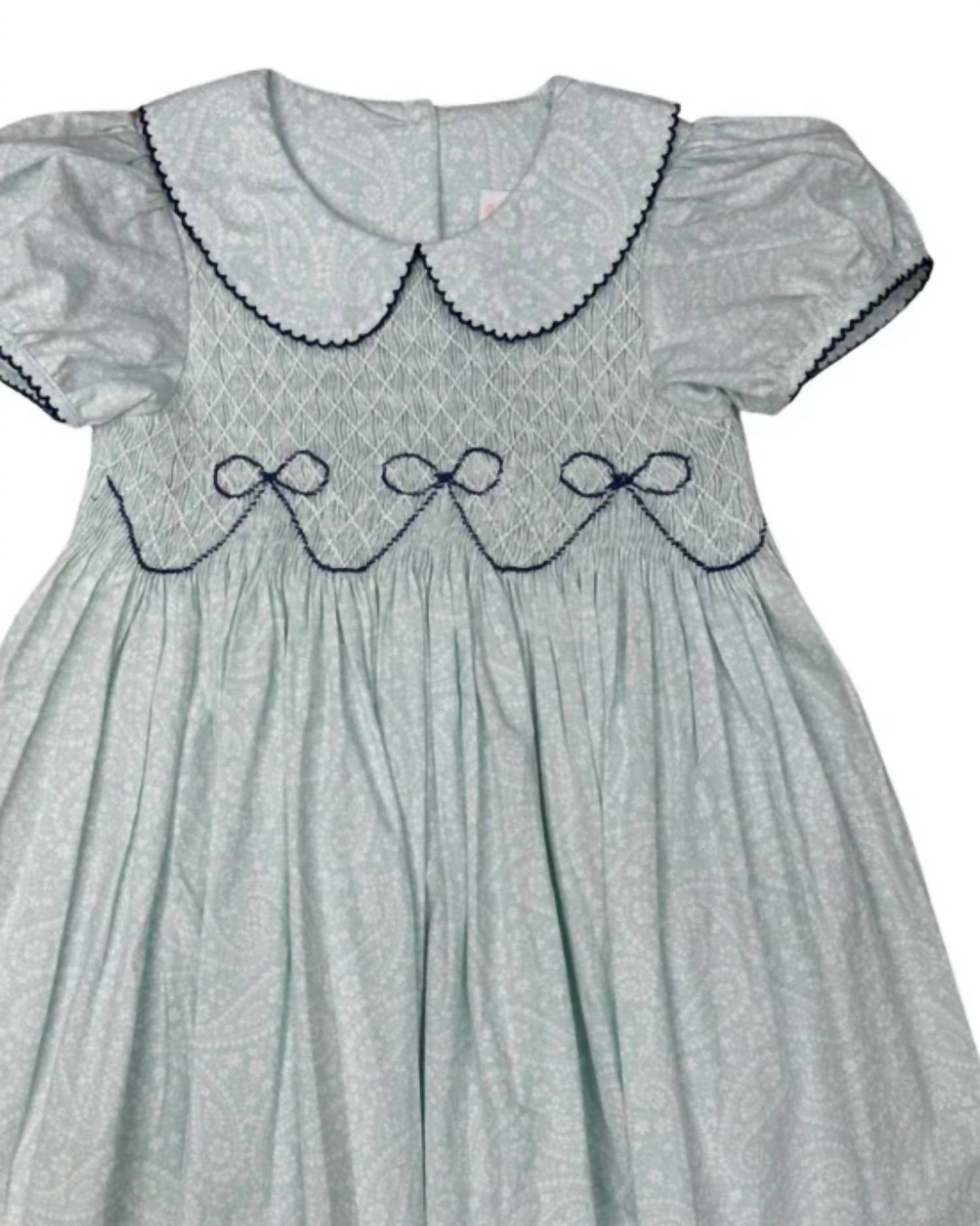 Whimsy Bay Kids - Girl's Beckingham Bow Smocked Dress