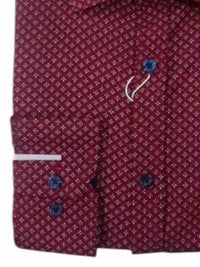 Daniel K - Men's Long Sleeve Printed Dress Shirt