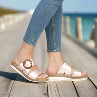 Remonte Women's Slip On Mule Sandals in light pink - women's sandal - view 6