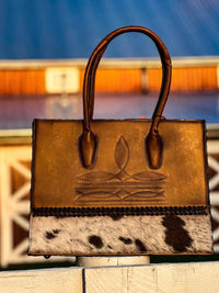 American Darling Women's Ranch Handbag in brown - women's bag - detail view