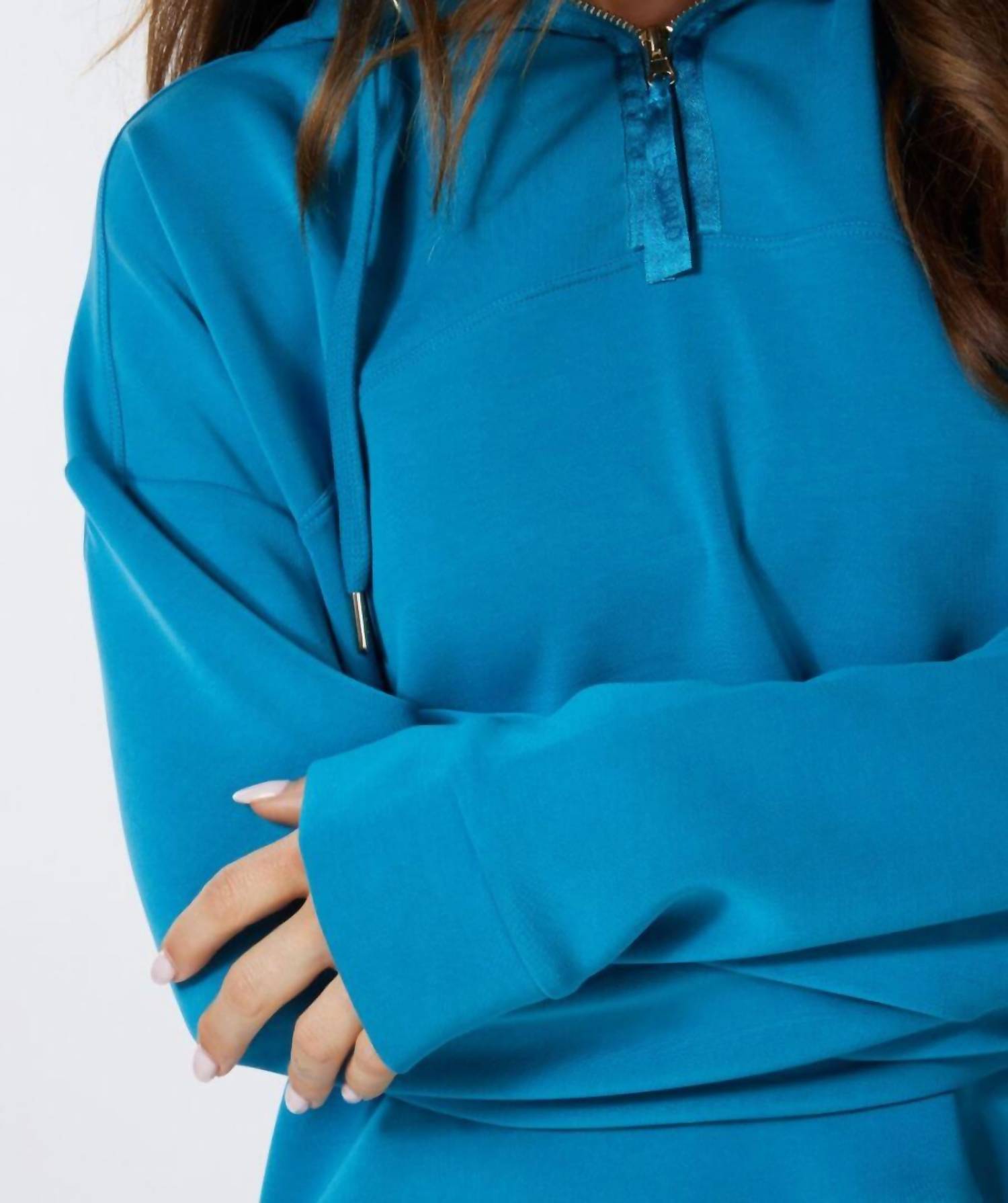 Esqualo - Women's Sweater Short Hoodie