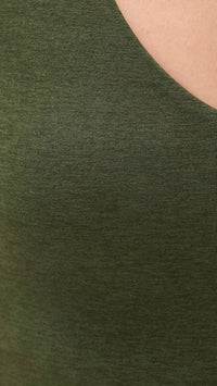 BEYOND YOGA Spacedye Good Day Cropped Tank Top in army green heather - women's tank top - view 4
