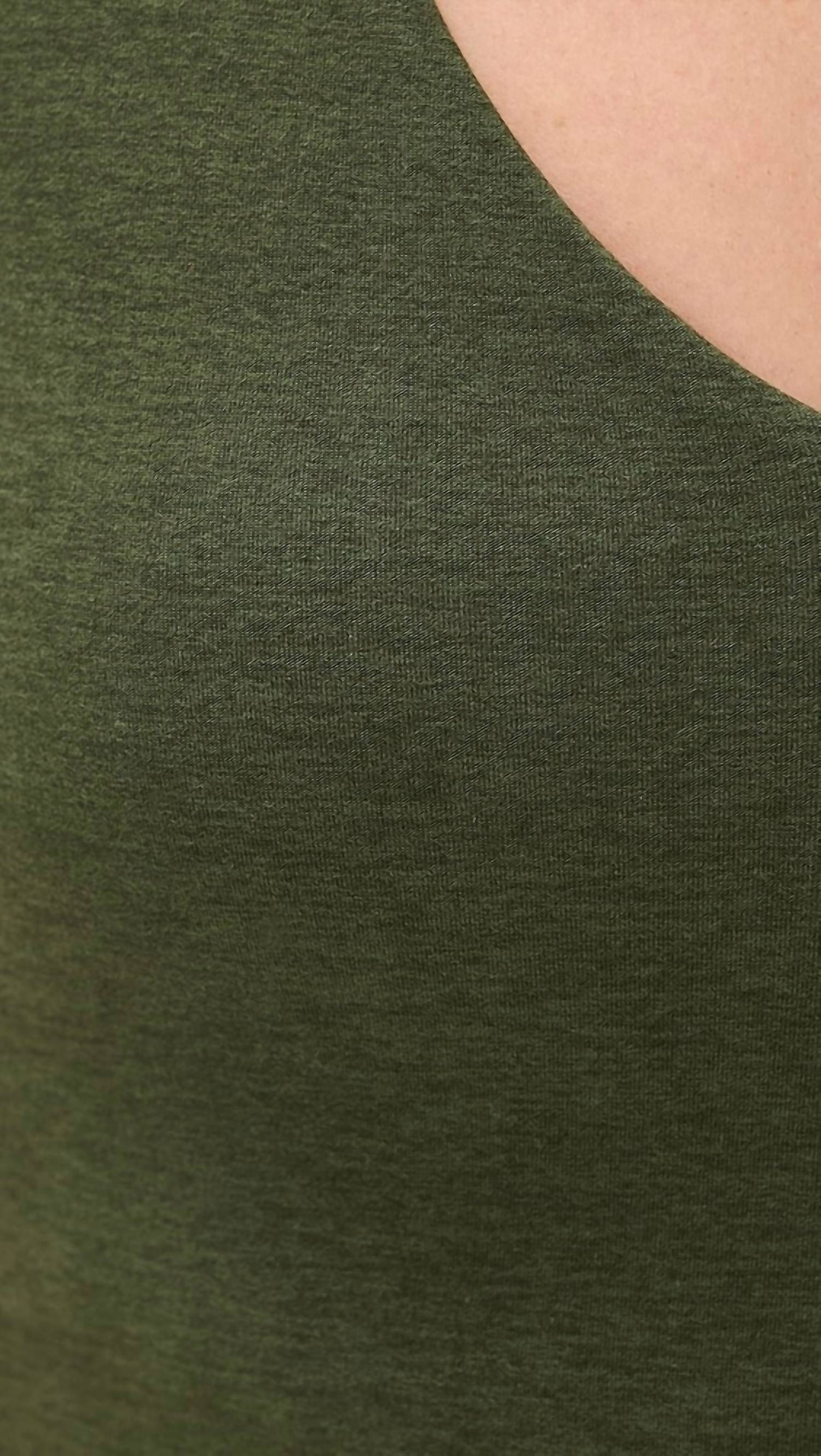 BEYOND YOGA Spacedye Good Day Cropped Tank Top in army green heather - women's tank top - view 4
