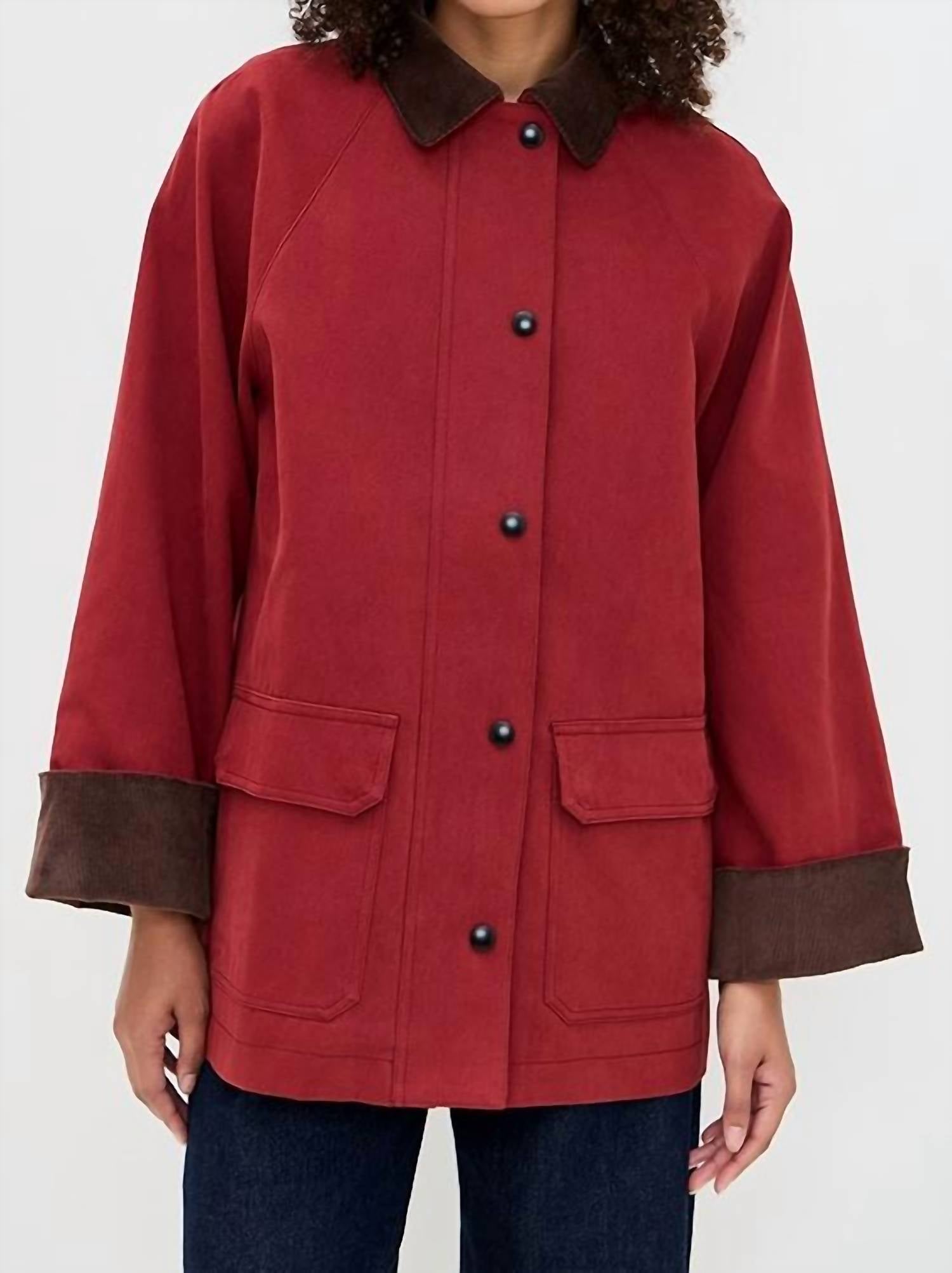 Moon River - Corduroy Detail Barn Jacket