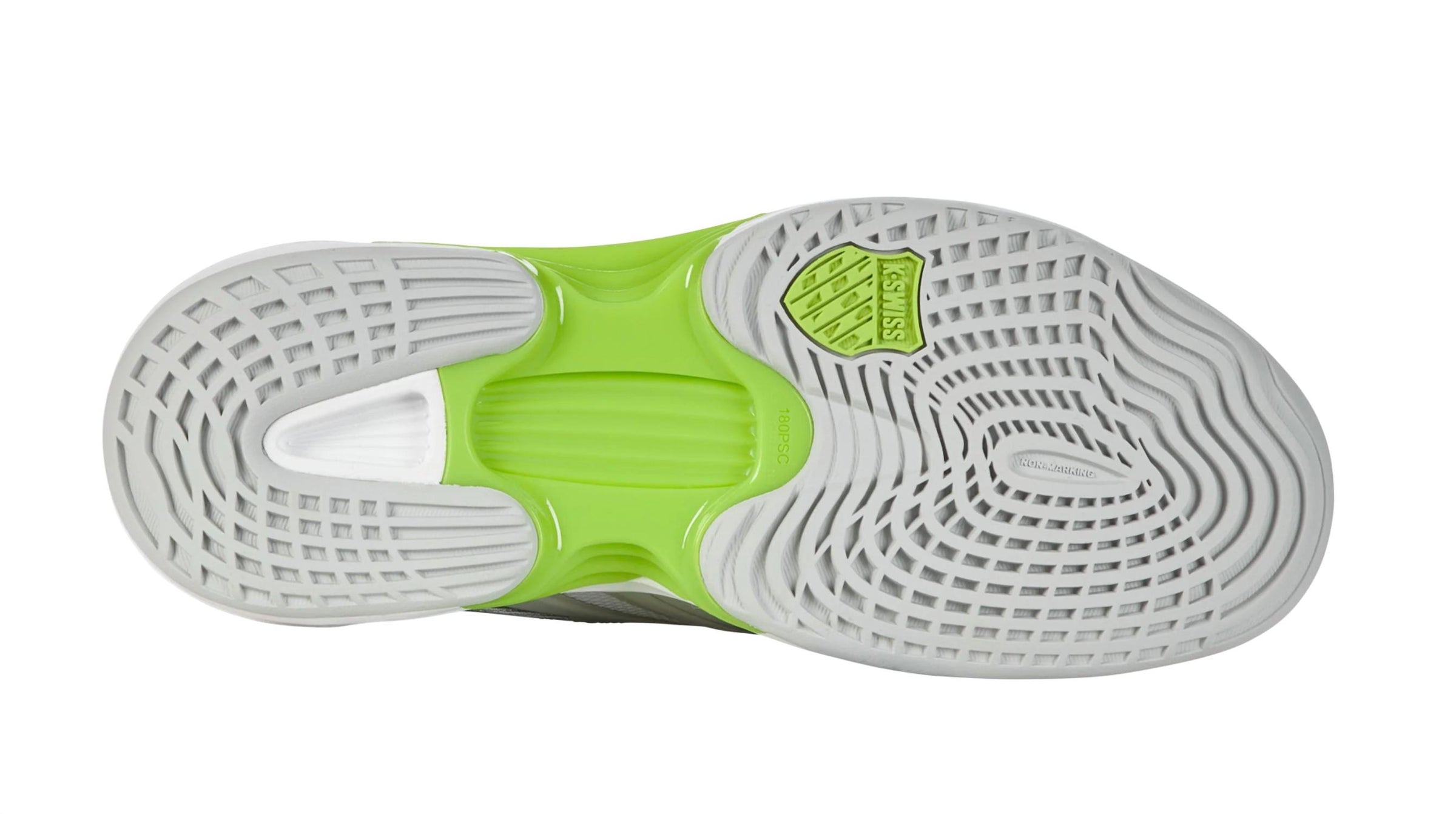 K-Swiss Women's Speed Trac Tennis Shoe in gray violet white limegreen - women's shoe - view 4