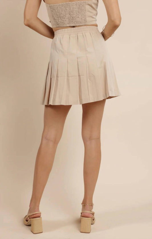 Sage The Label - Quiet Moments Pleated Mini Skirt