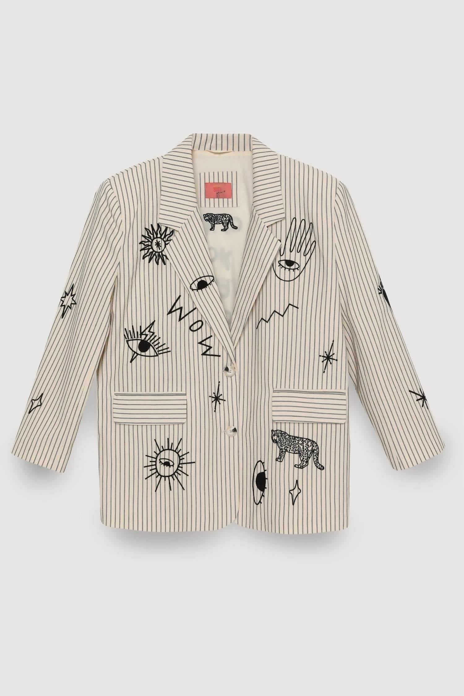 Free People - Only You Embroidered Detailed Jacket Blazer