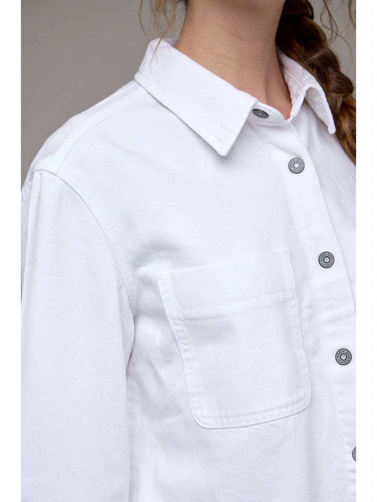 Hidden - Cropped Denim Shirt