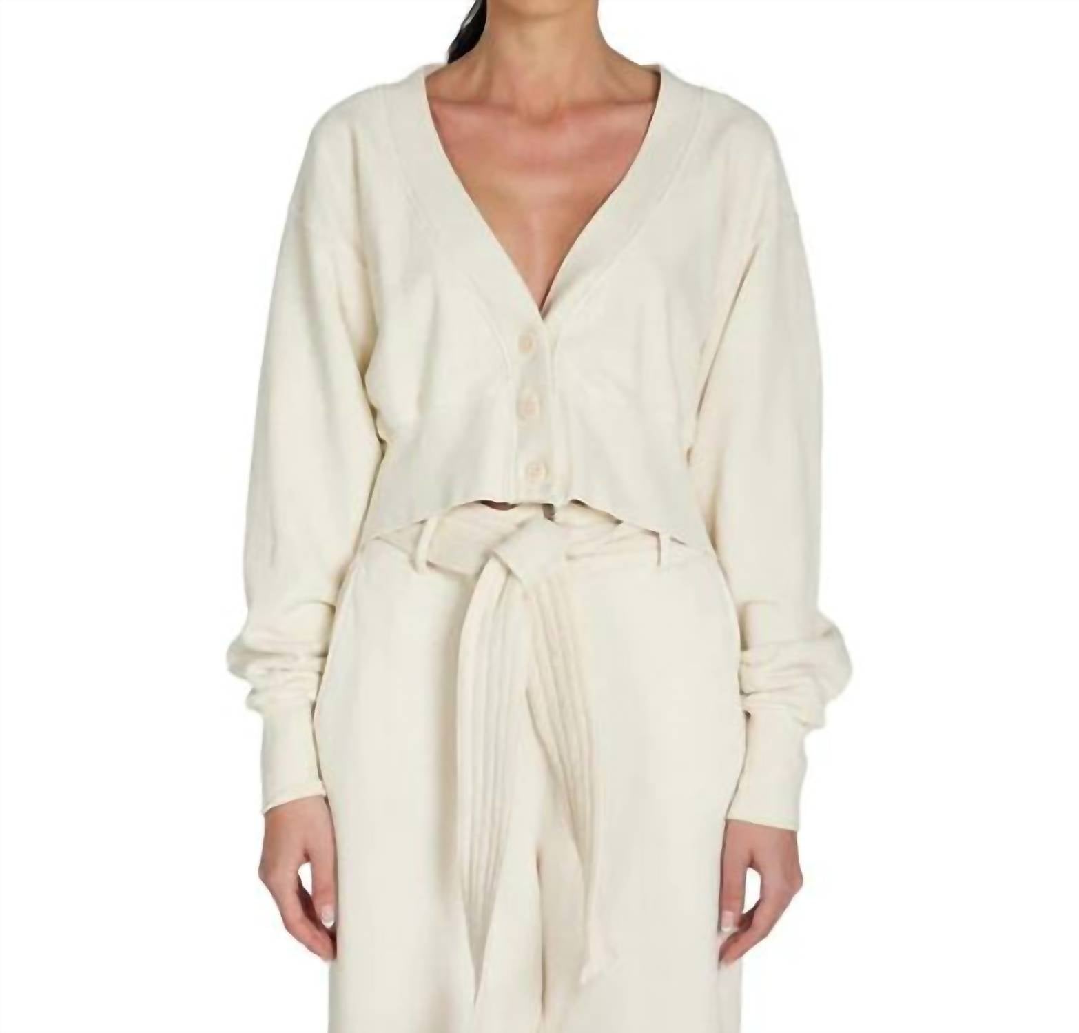 Les Tien - Diana Cropped Cardigan