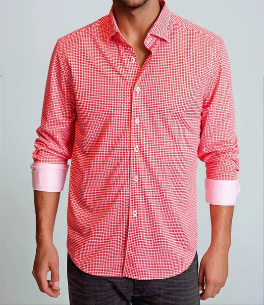 Buki - Swiss Check Long Sleeve Tech Shirt