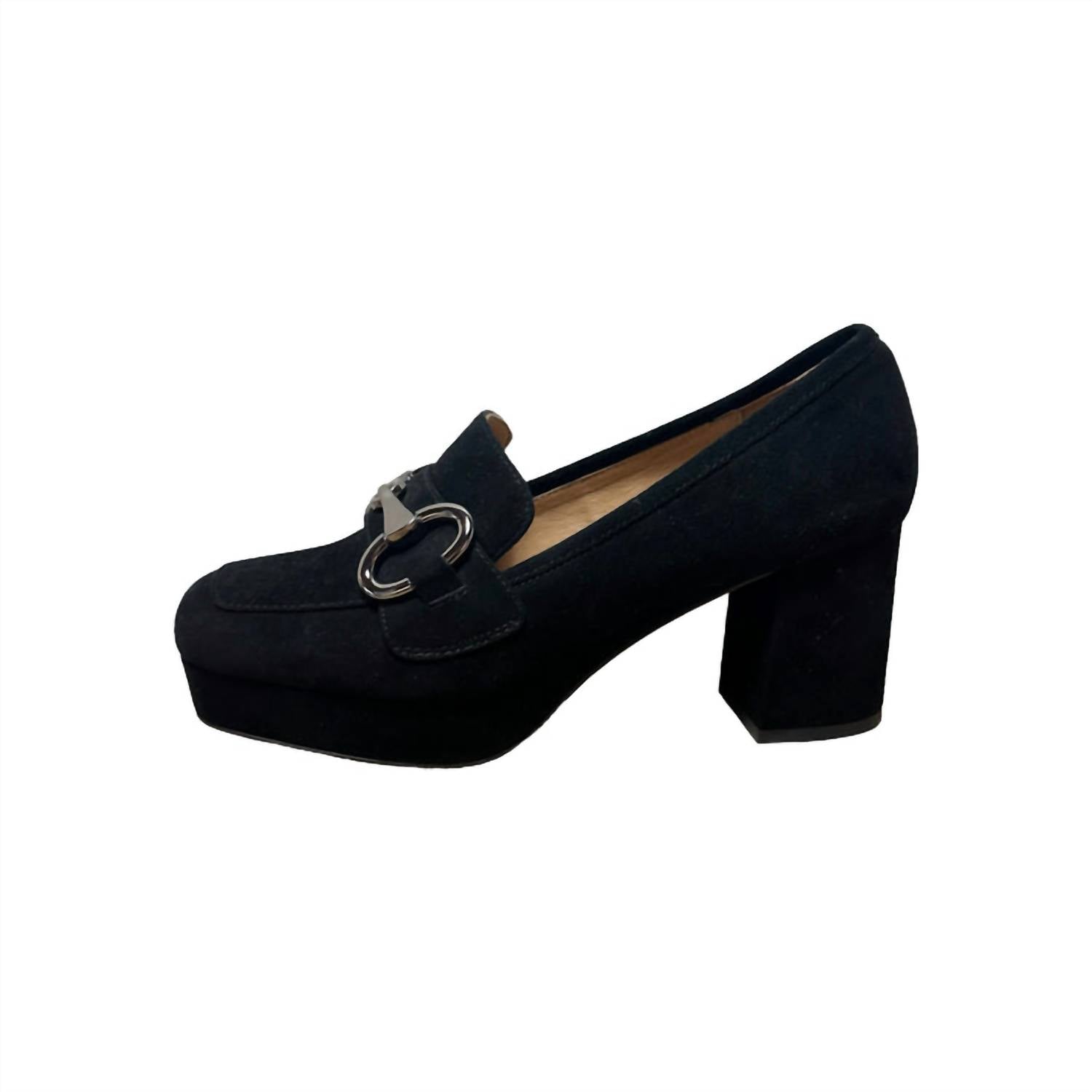 Bibi Lou Women's Pump Heeled Loafer in black - women's heels