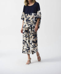 Joseph Ribkoff - Silky Knit Tropical Print Boxy Top