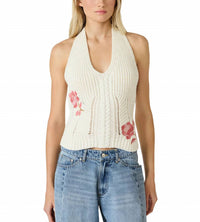 Steve Madden - Opal Halter Sweater Top