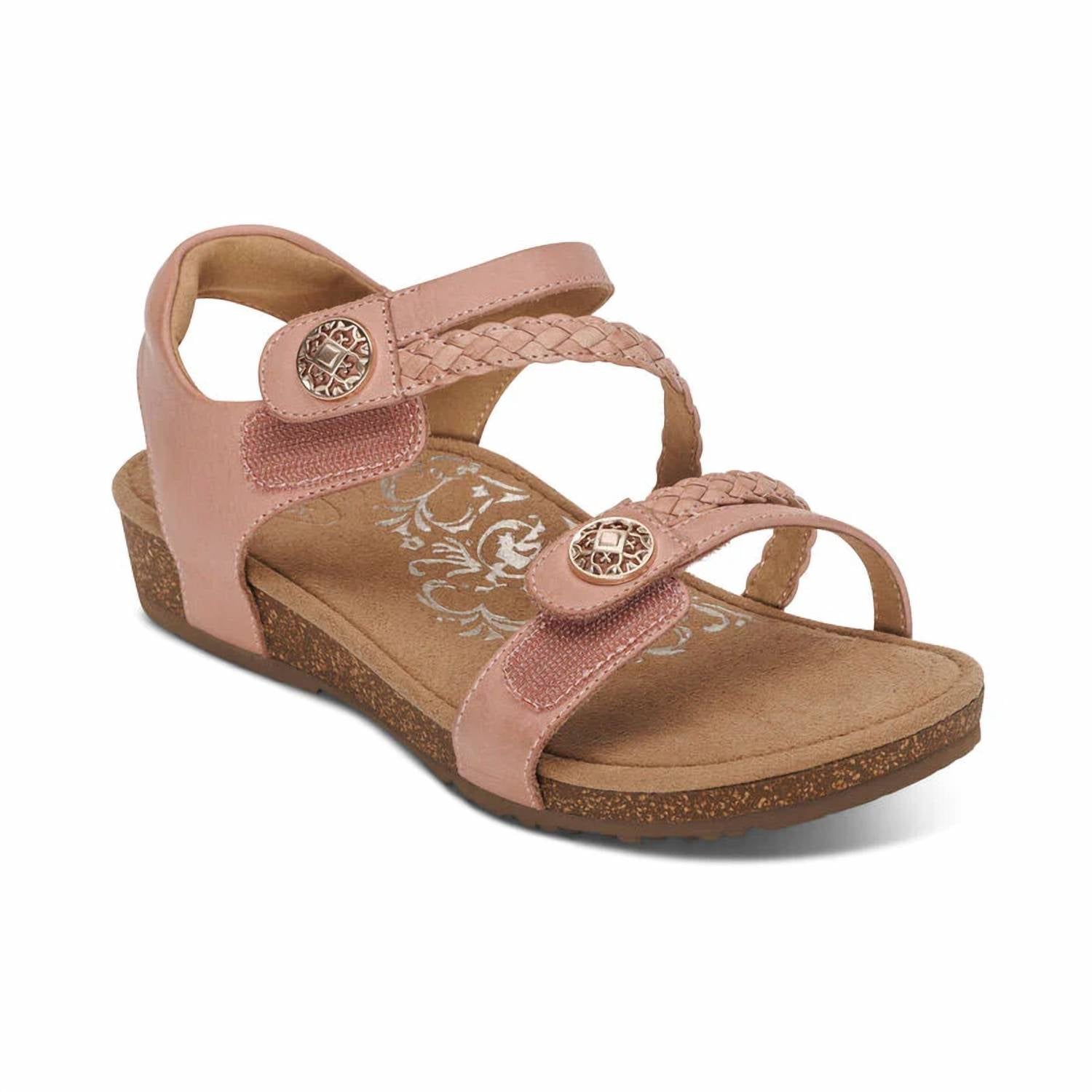 Aetrex - Women's Jillian Braided Quarter Strap Sandal