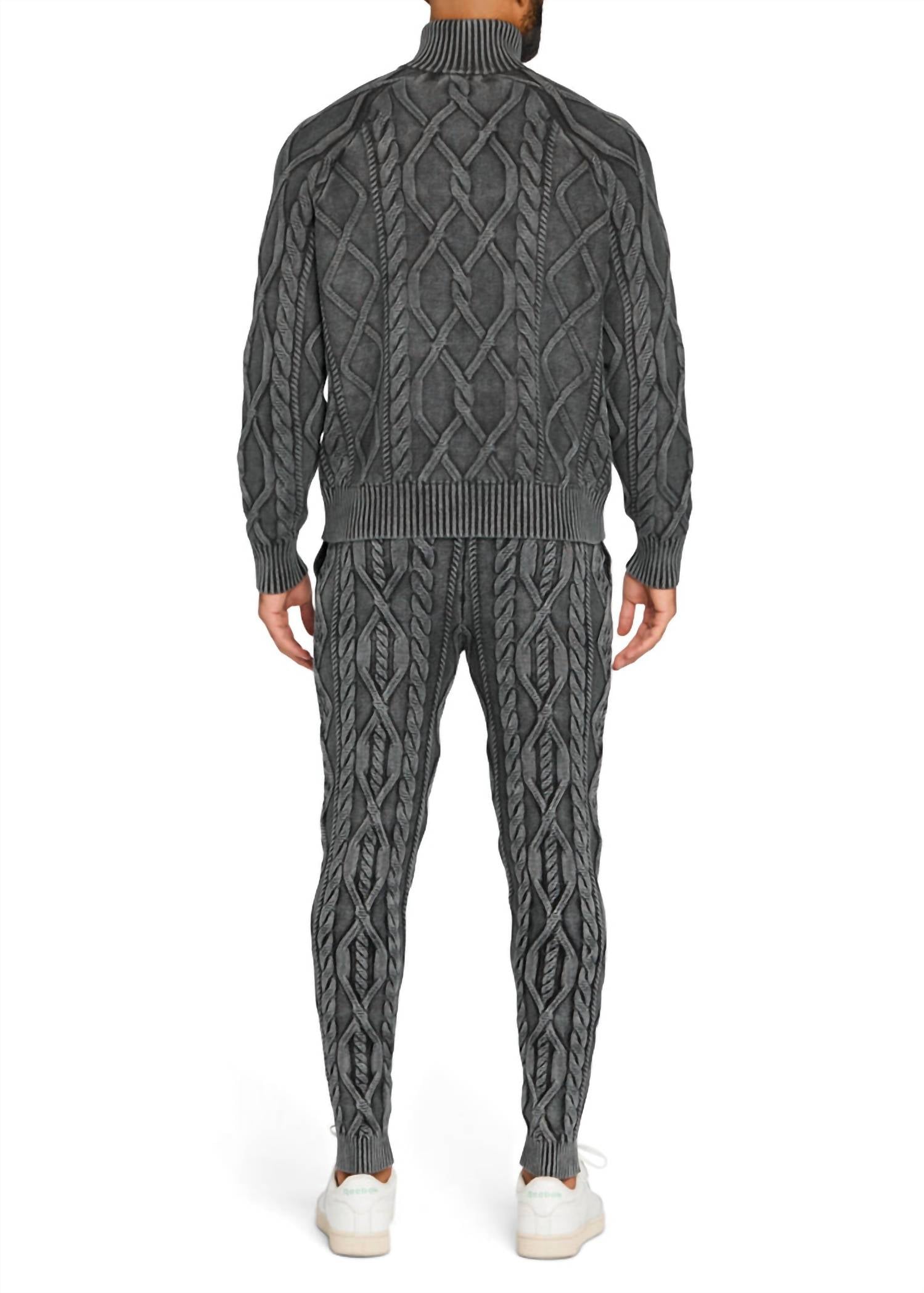 Ser.O.Ya - Elijah Cable Knit Jogger Pants