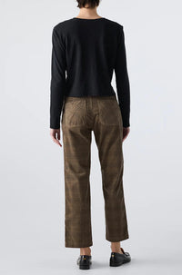Amo - Lillian Plaid Corduroy Pants