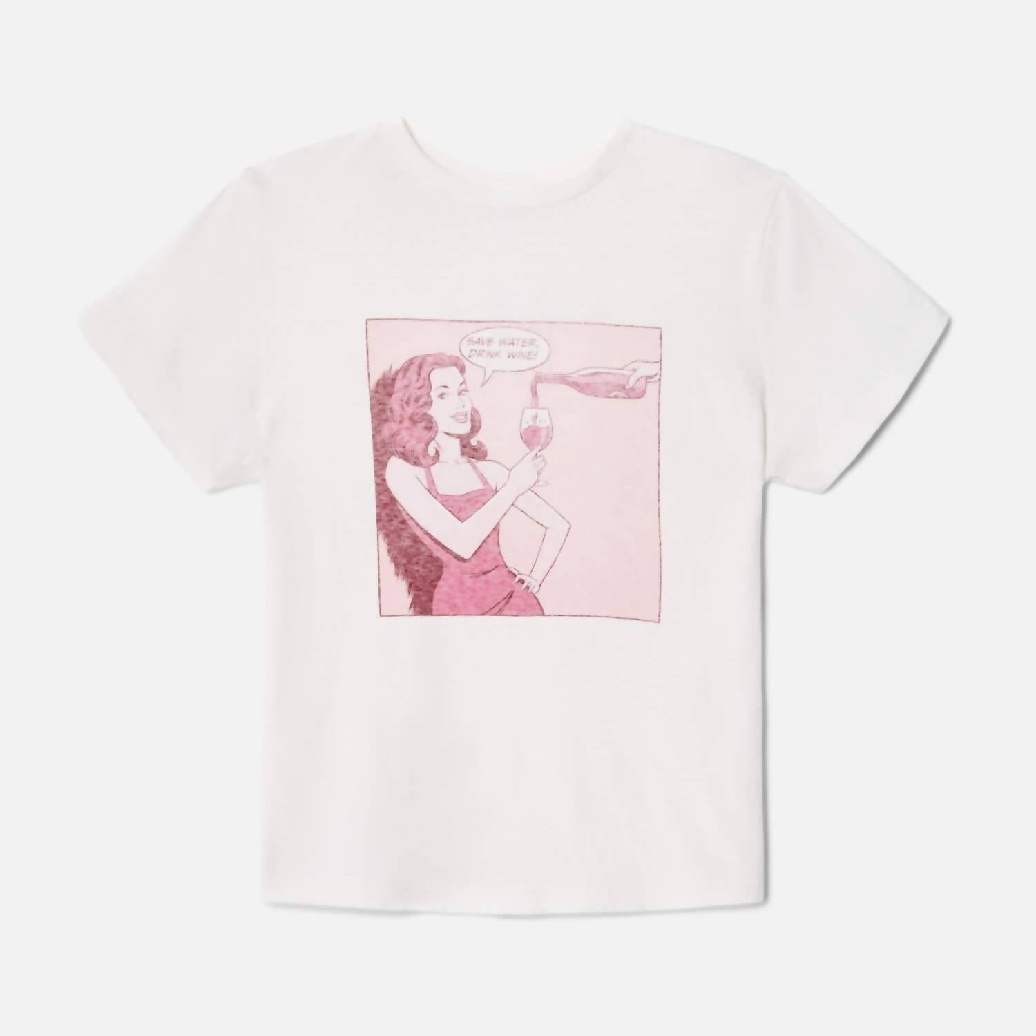 Re/Done - Classic "drink Wine" Tee