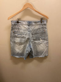 She + Sky - WOMEN'S DISTRESSED BERMUDA SHORTS
