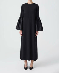 Touche Prive - Taffeta Sleeve Detailed Maxi Dress