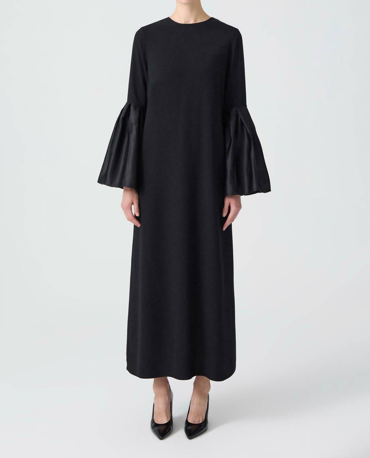 Touche Prive - Taffeta Sleeve Detailed Maxi Dress
