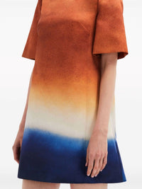 Oscar De La Renta - Abstract Ombré Shift Dress