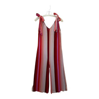 Charlie B - Women's Hibiscus Stripe Jumpsuit
